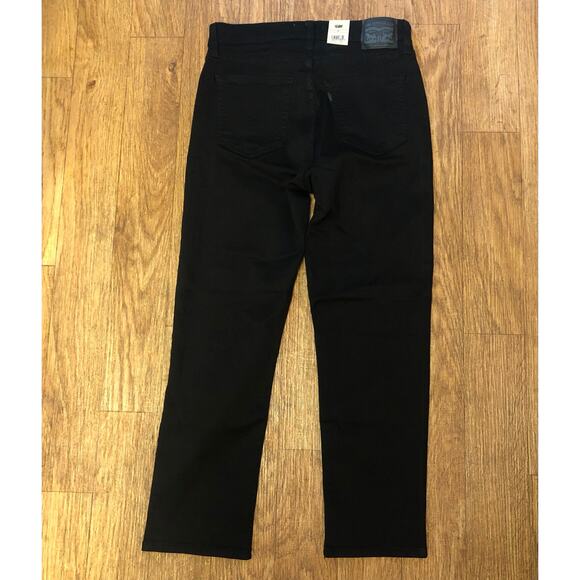 Levi’s 724 High-Rise Slim Straight Denim Jeans in Black Size 30 - Picture 6 of 12